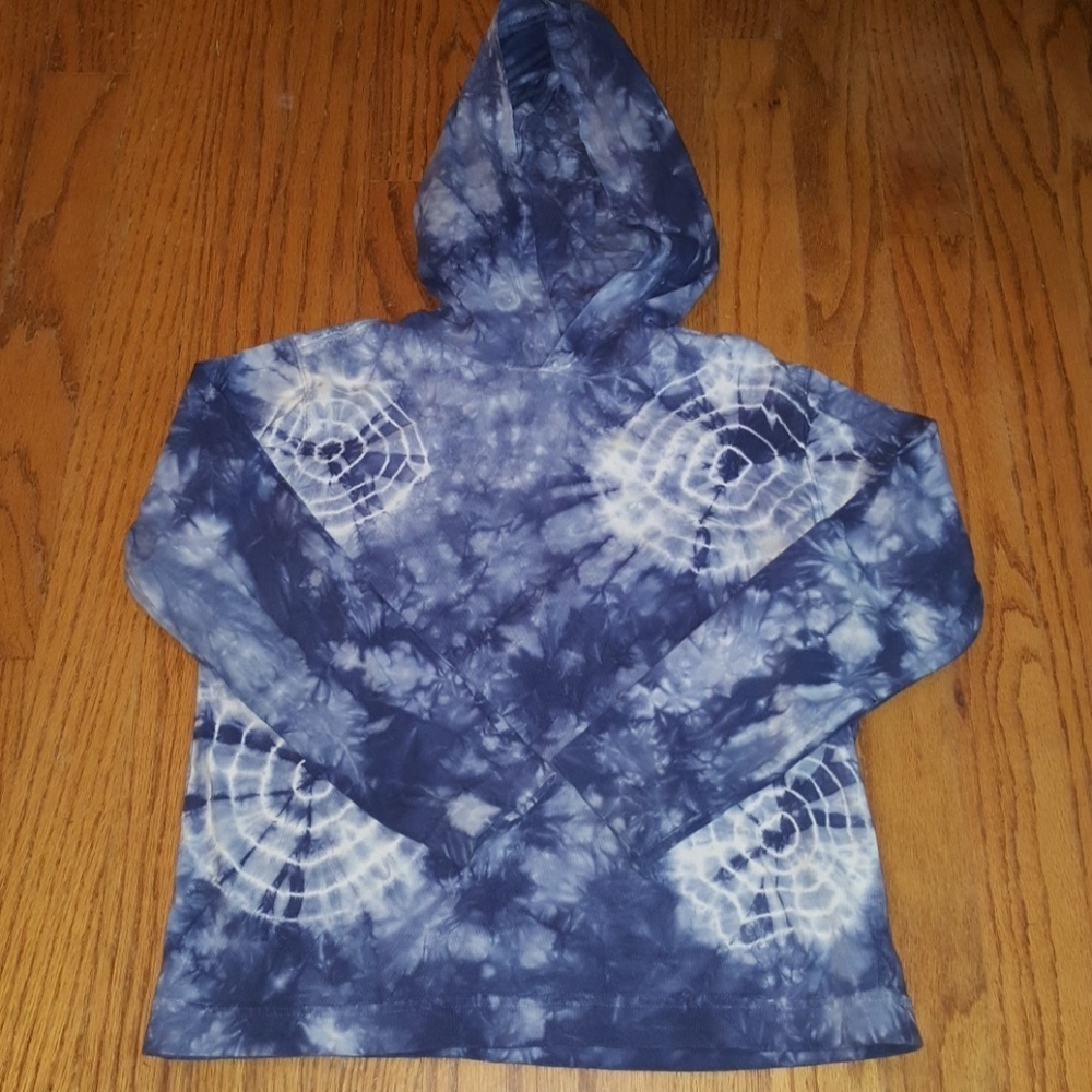 Lands End t-shirt tie dyed hoodie